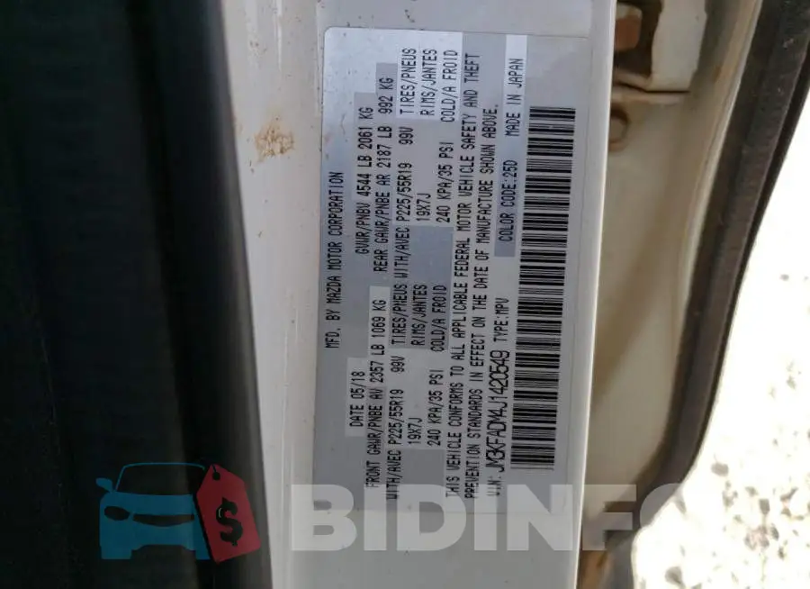 JM3KFADM4J1420549 Photo# 12