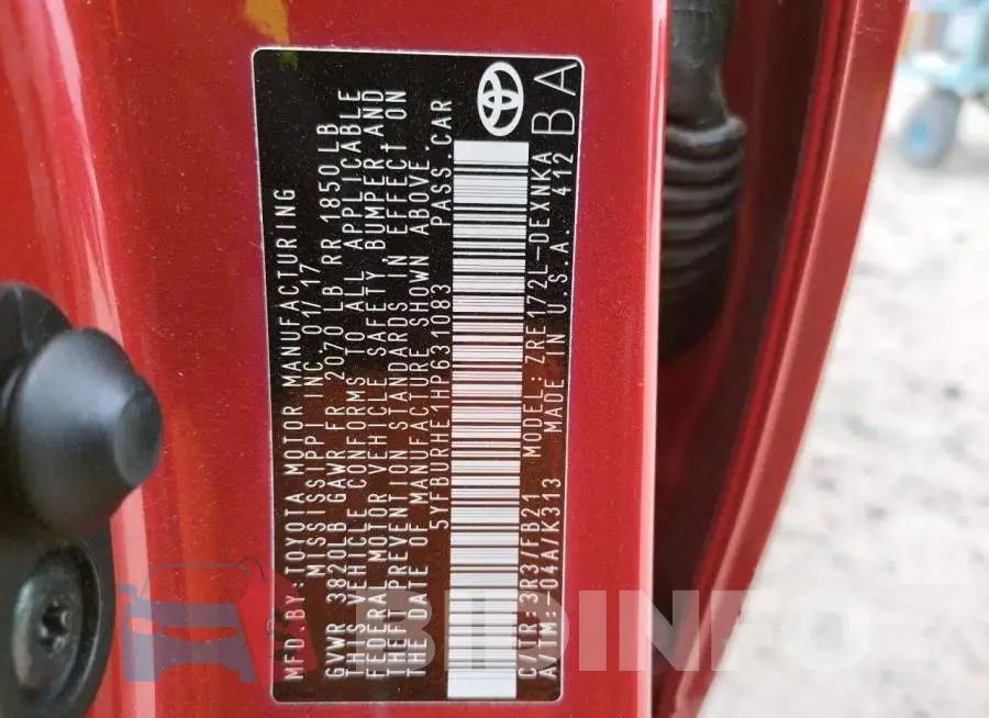 5YFBURHE1HP631083 Photo# 12