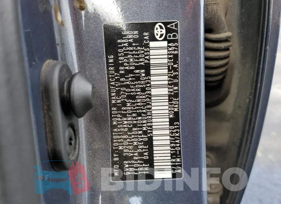 5YFBURHE8JP780435 Photo# 12
