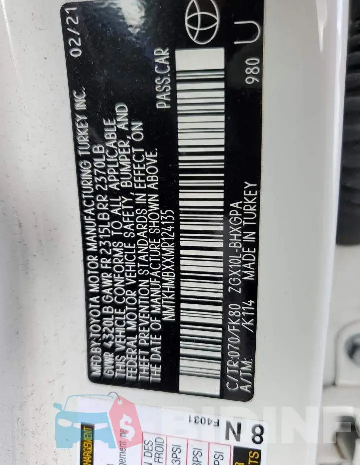 NMTKHMBXXMR124135 Photo# 14