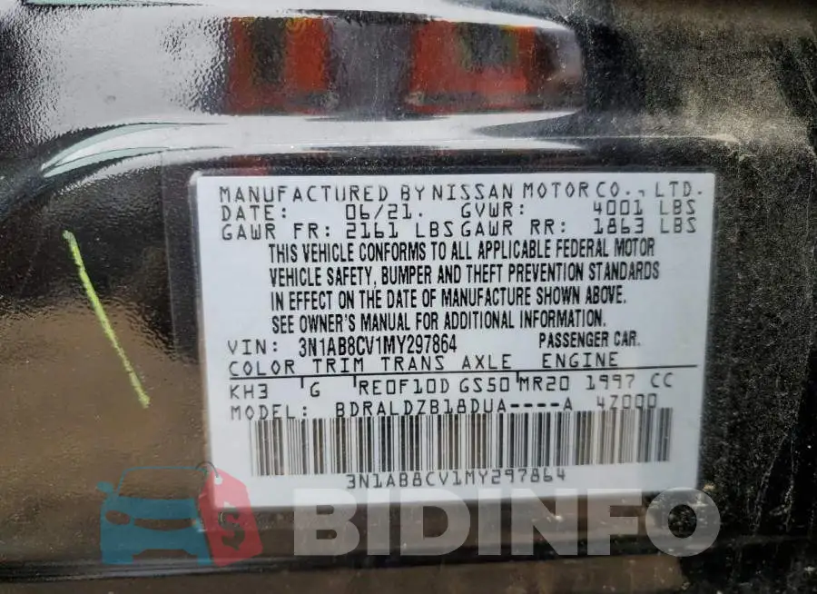 3N1AB8CV1MY297864 Photo# 12