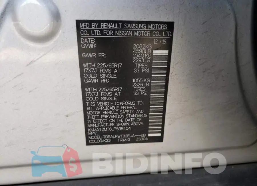 KNMAT2MT6LP538404 Photo# 13