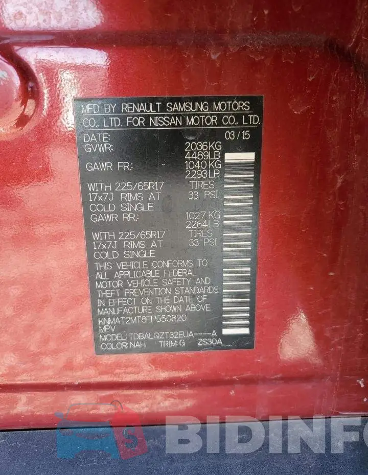 KNMAT2MT8FP550820 Photo# 12