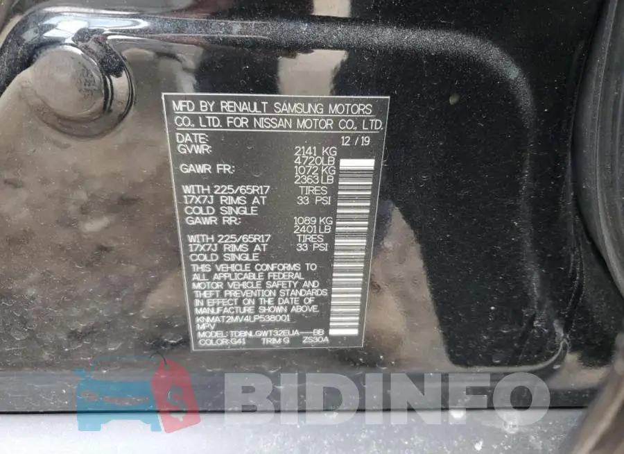 KNMAT2MV4LP538001 Photo# 12