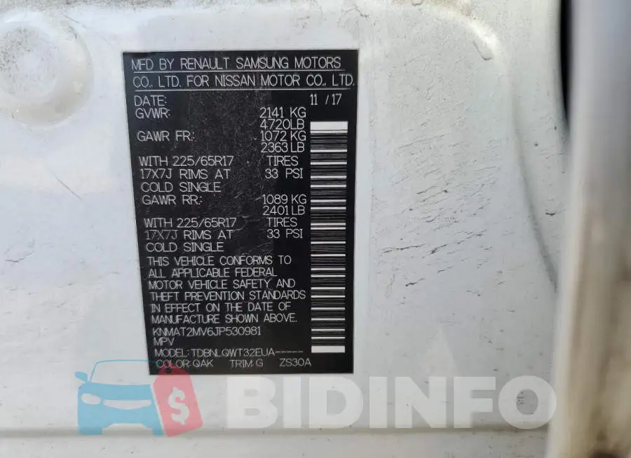 KNMAT2MV6JP530981 Photo# 14