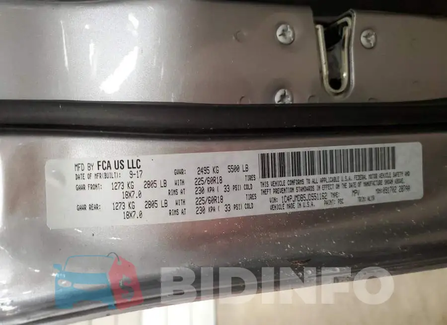 1C4PJMDB5JD551162 Photo# 12