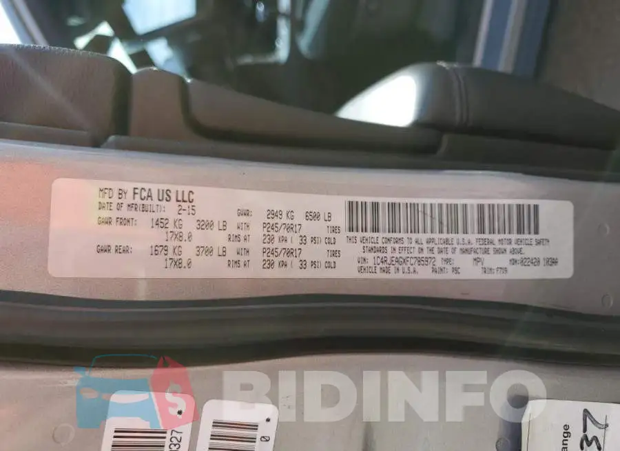 1C4RJEAGXFC785972 Photo# 13