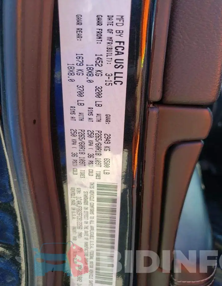 1C4RJFBG5FC812256 Photo# 12