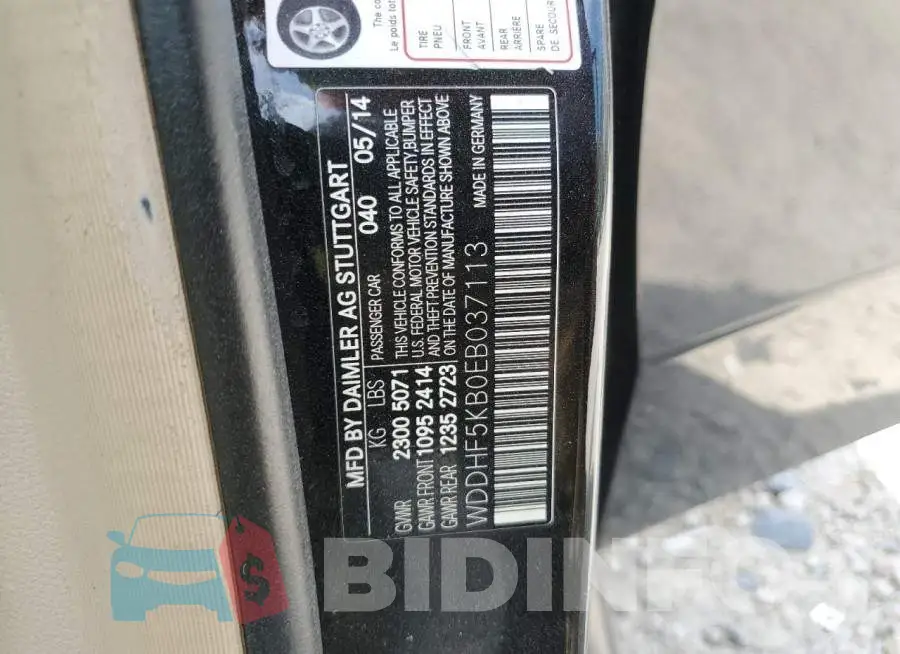 WDDHF5KB0EB037113 Photo# 12