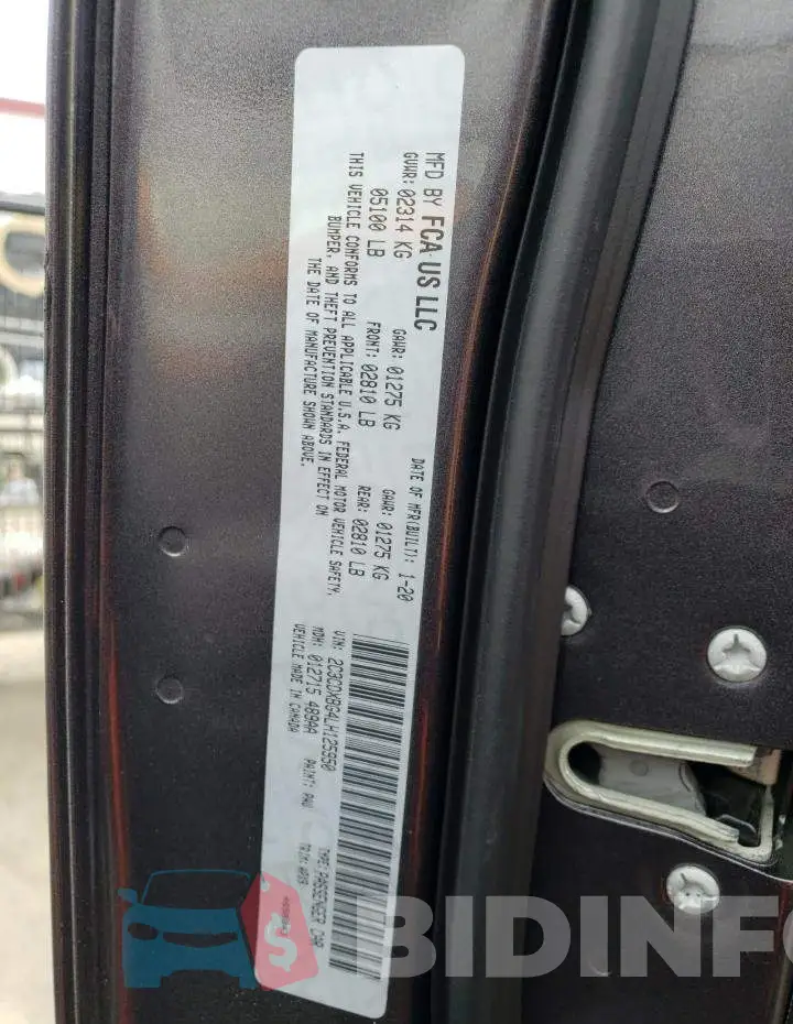 2C3CDXBG4LH125950 Photo# 13