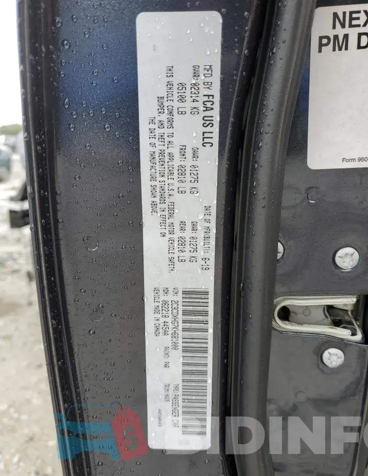 2C3CDXHG7KH681000 Photo# 12