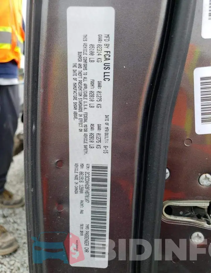 2C3CDXHG9FH870107 Photo# 12