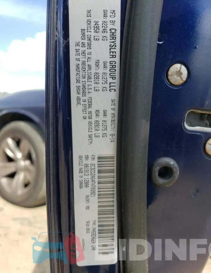 2C3CDZAG4FH703921 Photo# 12