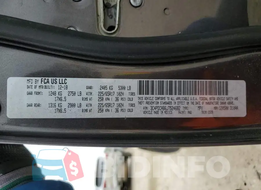 3C4PDCAB6JT524682 Photo# 14