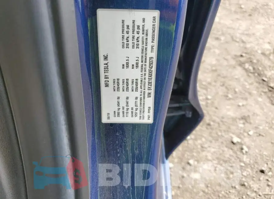 5YJ3E1EAXKF429379 Photo# 12