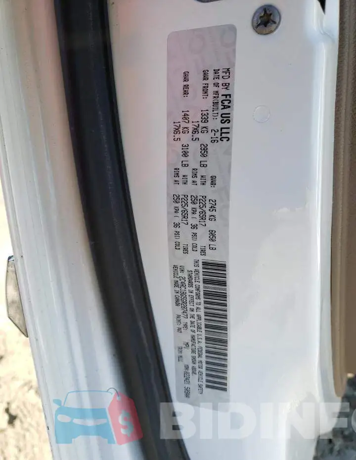 2C4RC1BG5GR287477 Photo# 13