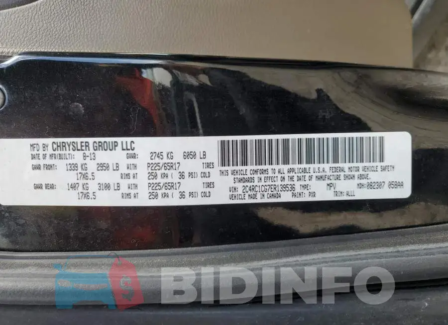 2C4RC1CG7ER139536 Photo# 12