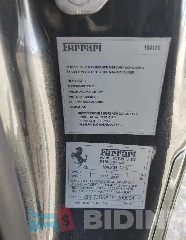 ZFF73SKA7F0209964 Photo# 13