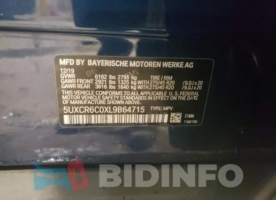 5UXCR6C0XL9B64715 Photo# 13