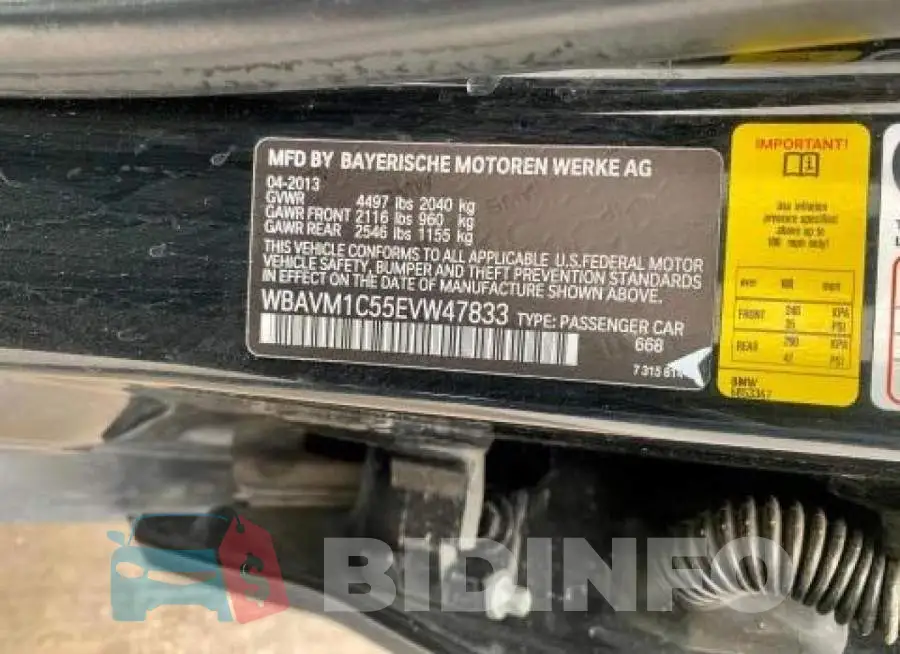 WBAVM1C55EVW47833 Photo# 10
