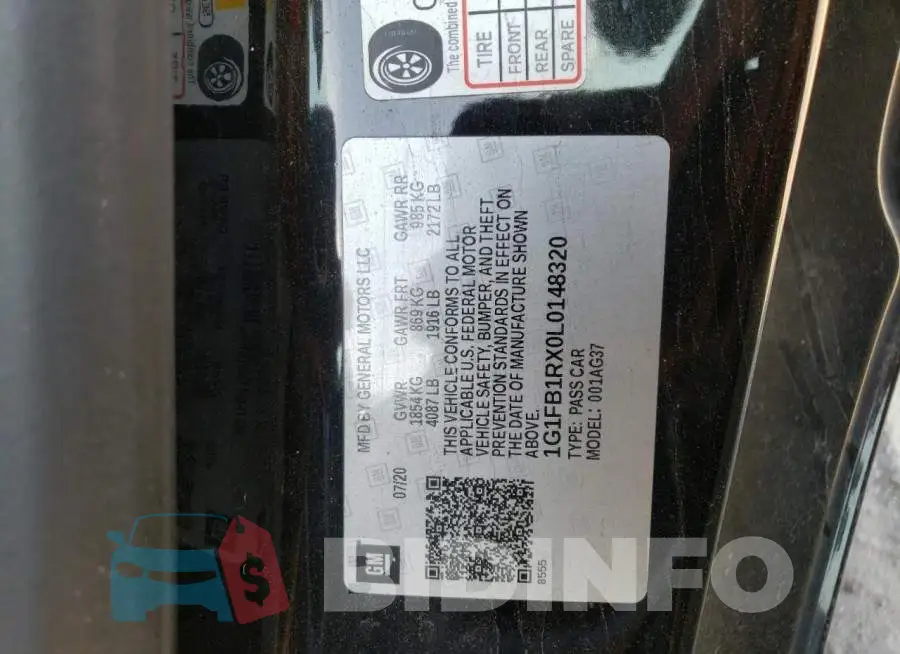 1G1FB1RX0L0148320 Photo# 12