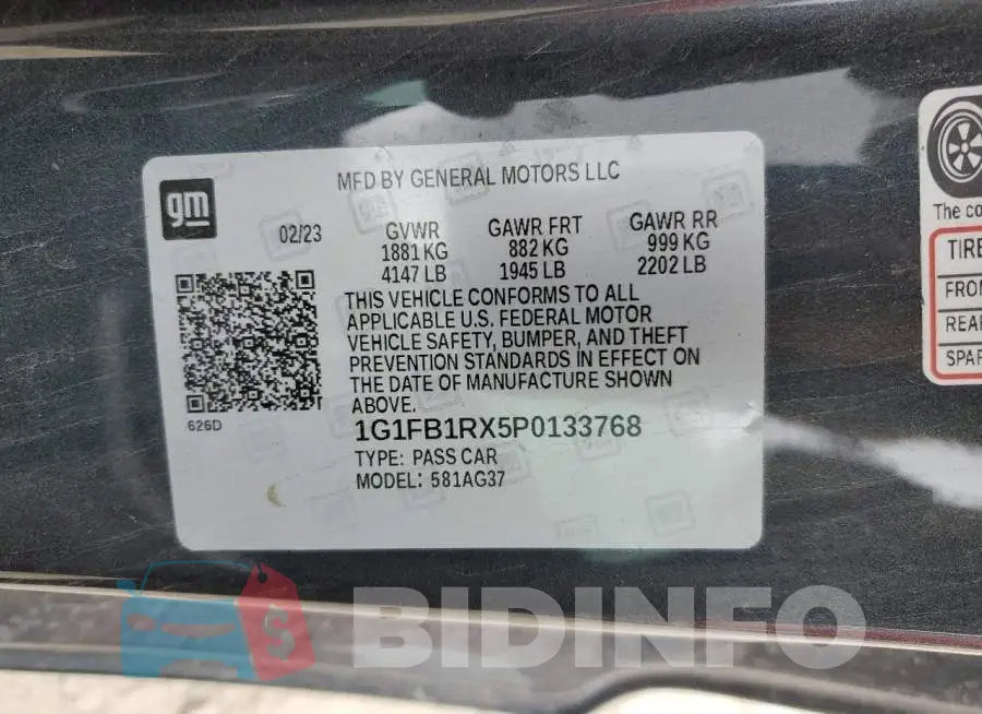 1G1FB1RX5P0133768 Photo# 12