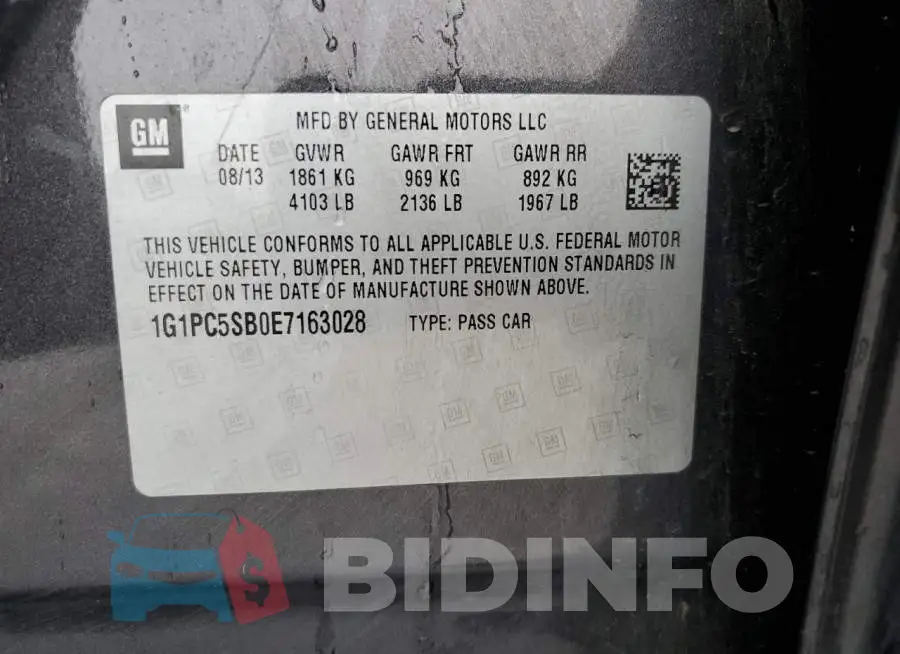1G1PC5SB0E7163028 Photo# 12
