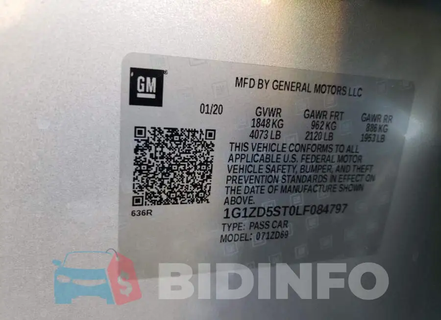 1G1ZD5ST0LF084797 Photo# 12