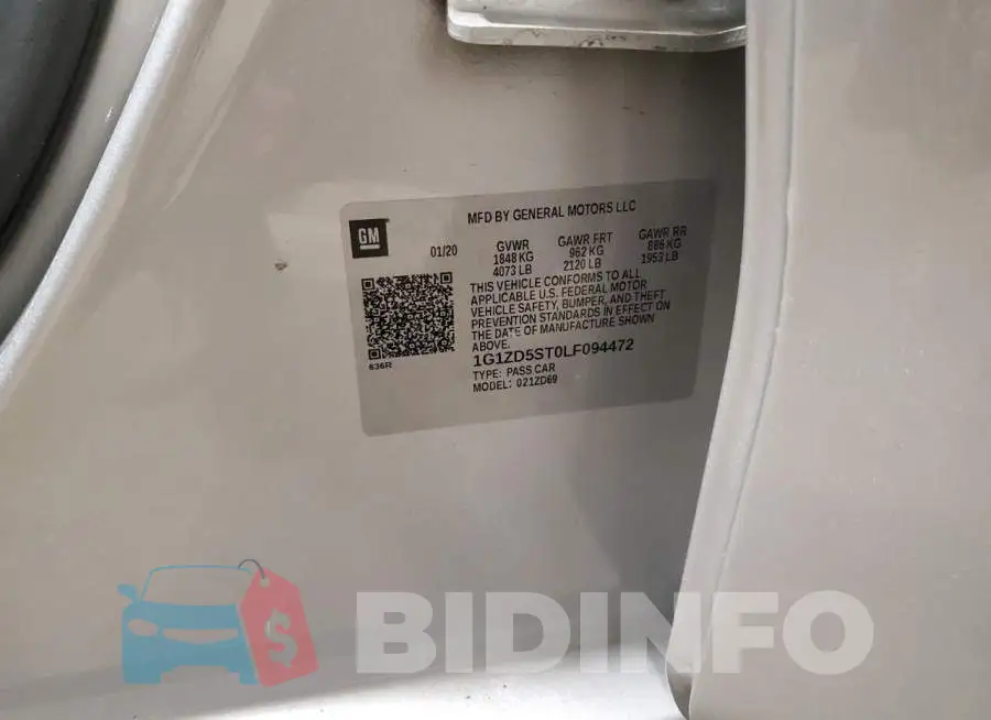 1G1ZD5ST0LF094472 Photo# 13