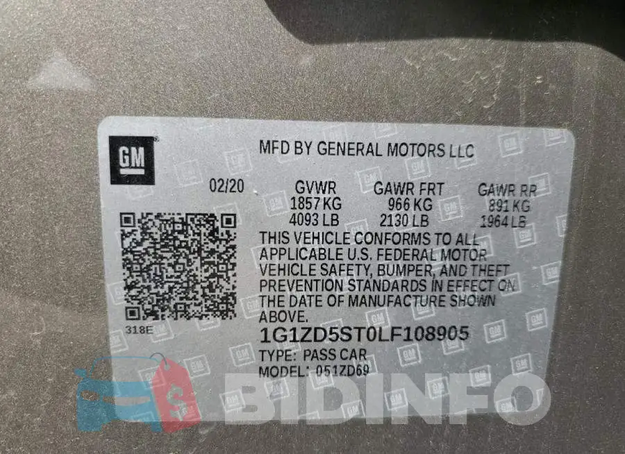 1G1ZD5ST0LF108905 Photo# 13