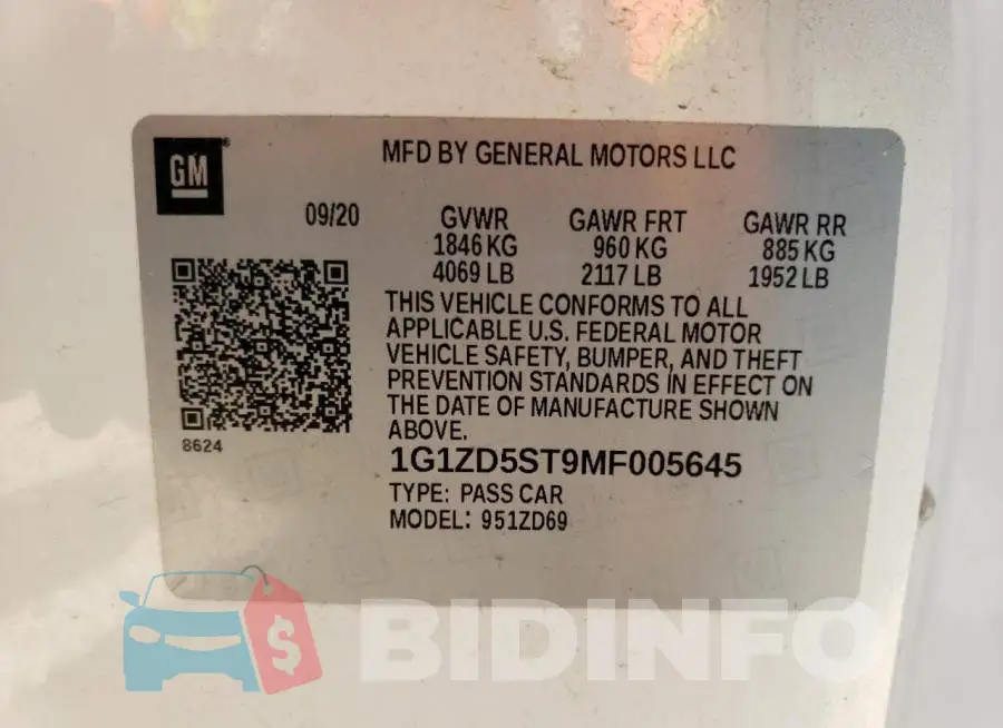 1G1ZD5ST9MF005645 Photo# 12
