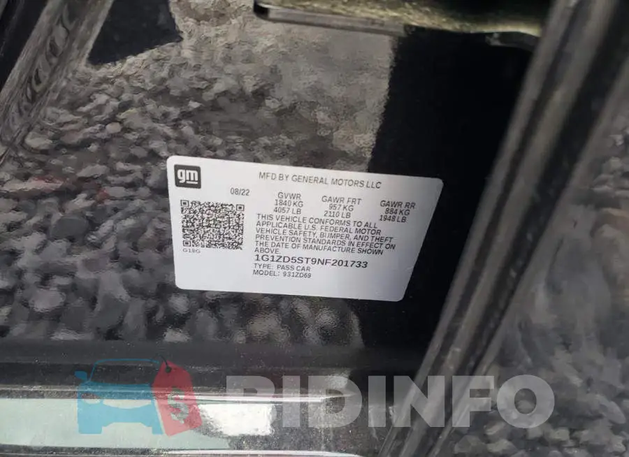 1G1ZD5ST9NF201733 Photo# 12