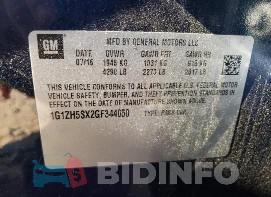 1G1ZH5SX2GF344050 Photo# 13