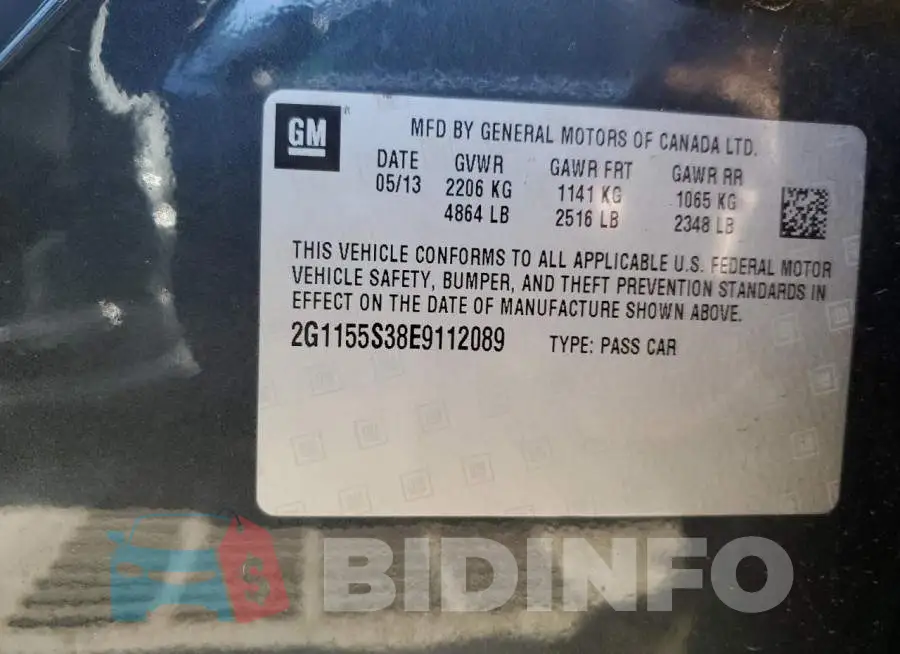 2G1155S38E9112089 Photo# 13
