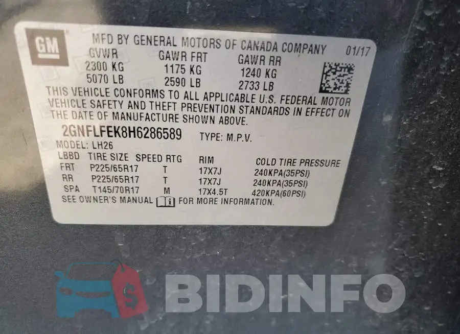 2GNFLFEK8H6286589 Photo# 14