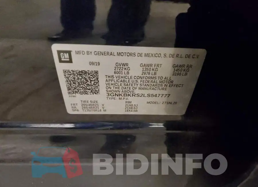 3GNKBKRS2LS547777 Photo# 12
