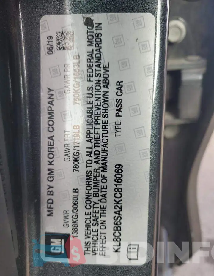 KL8CB6SA2KC816069 Photo# 13