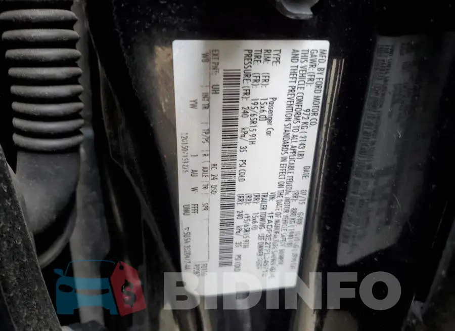 1FADP3E27FL345712 Photo# 12