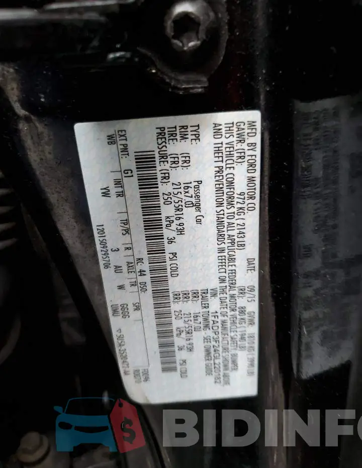 1FADP3F24GL220182 Photo# 12