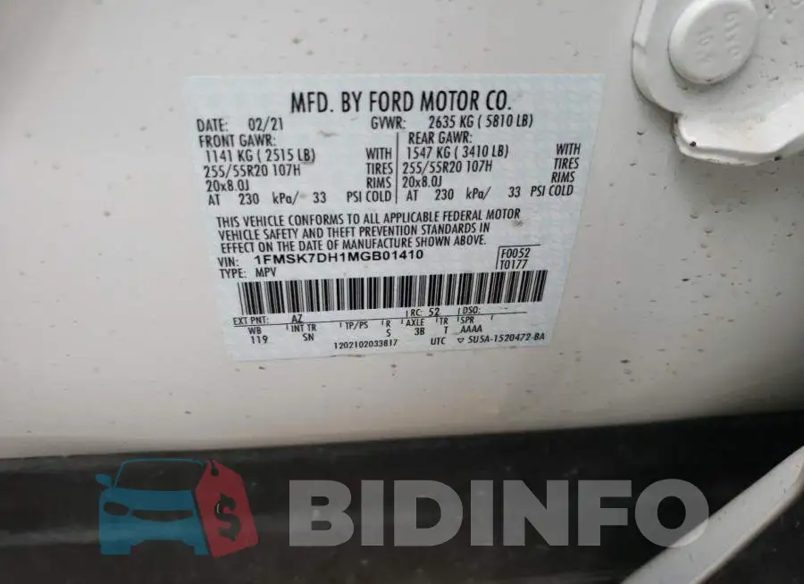 1FMSK7DH1MGB01410 Photo# 12