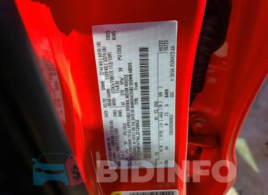 1FTER4FH7NLD12662 Photo# 13