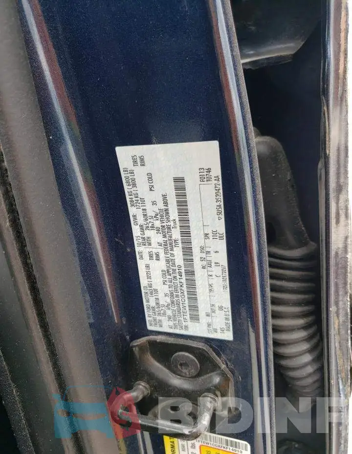 1FTEW1CGXFKF14910 Photo# 12