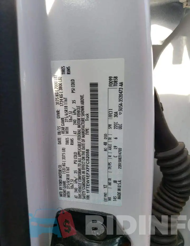 1FTEW1EFXFFC52058 Photo# 12