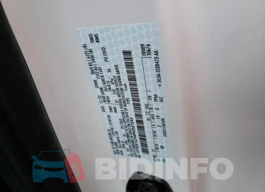 1FTEX1CP4PKD27242 Photo# 12