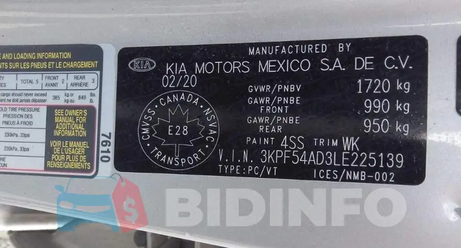 3KPF54AD3LE225139 Photo# 9