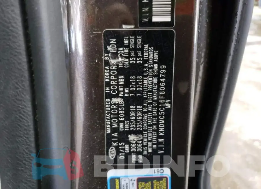 KNDMC5C16F6064799 Photo# 13