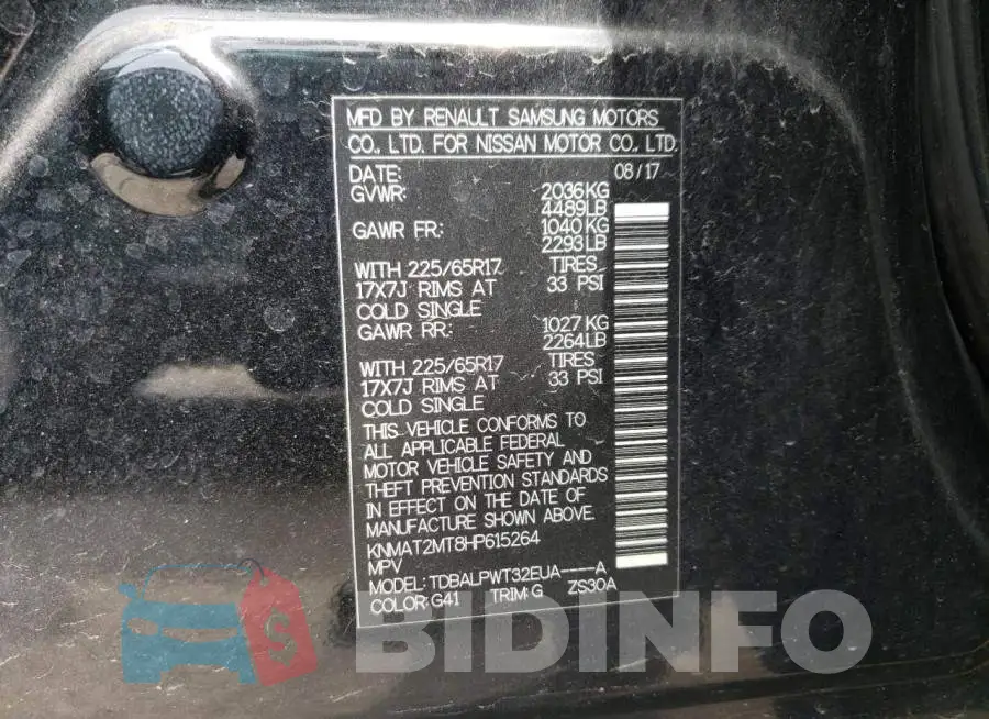 KNMAT2MT8HP615264 Photo# 13