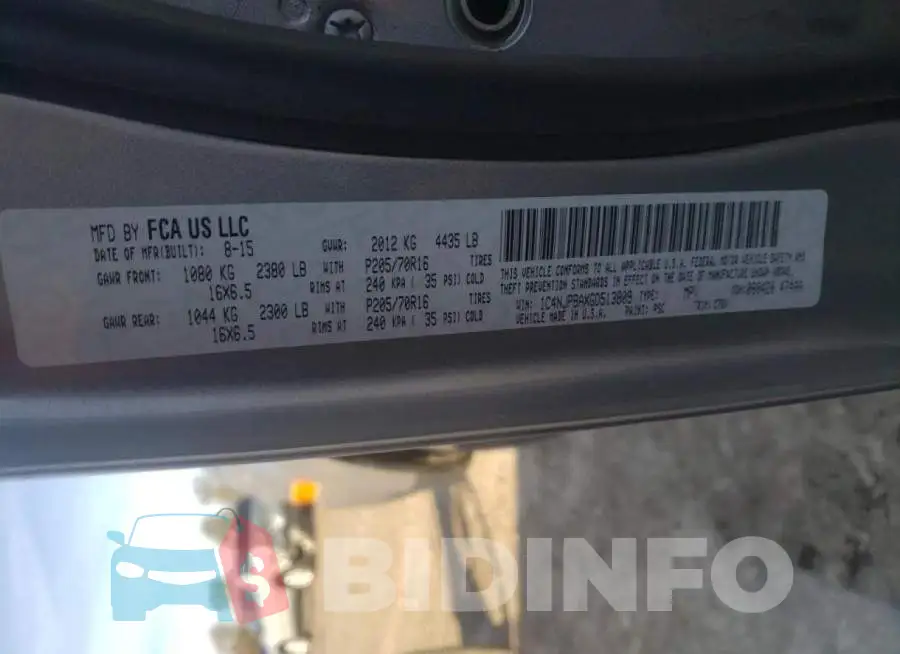 1C4NJPBAXGD513809 Photo# 13