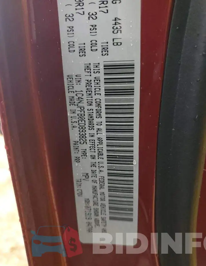 1C4NJPFB0ED893825 Photo# 13