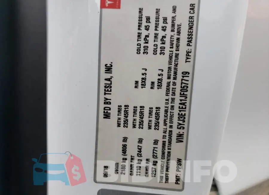 5YJ3E1EA1JF057719 Photo# 13